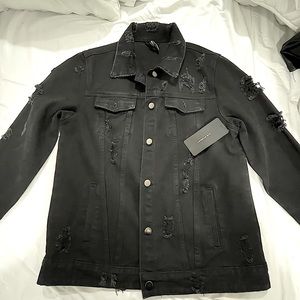 Black denim jacket
